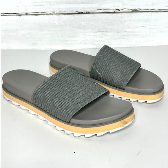 Sorel Roaming Easy Slides Grey Shoe Size 11 - Picture 1 of 7